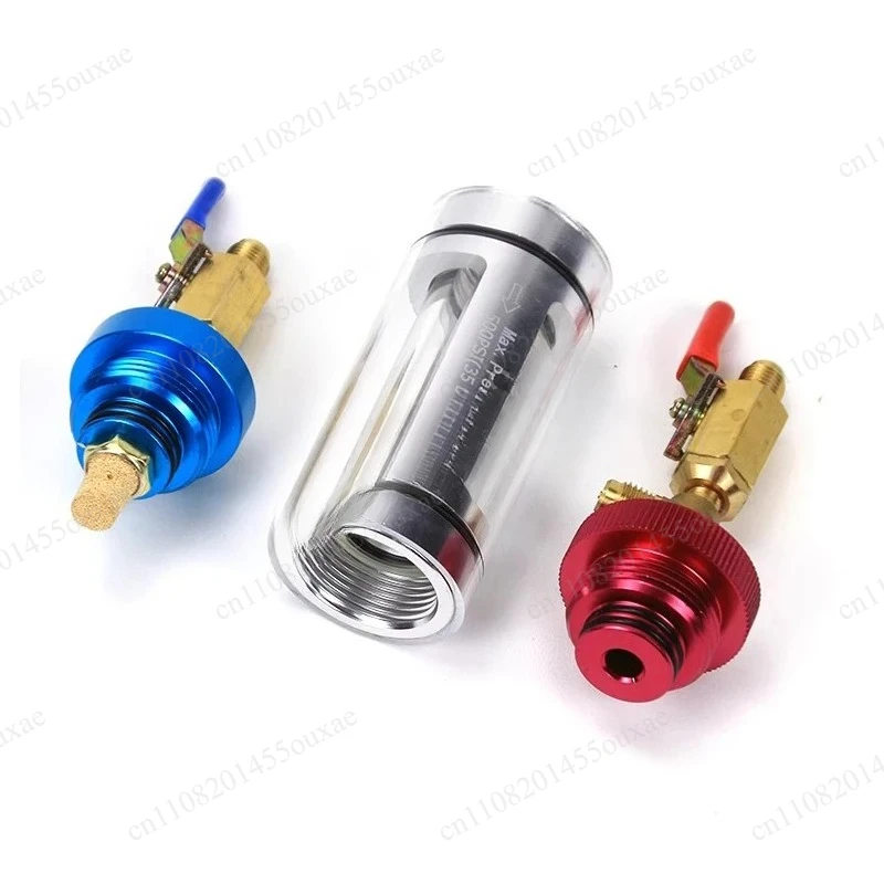 Vacuum Type Auto AC Refrigerant Filler Water Tank Assembly Car Air Conditioning Repair Replacement Tool Parts