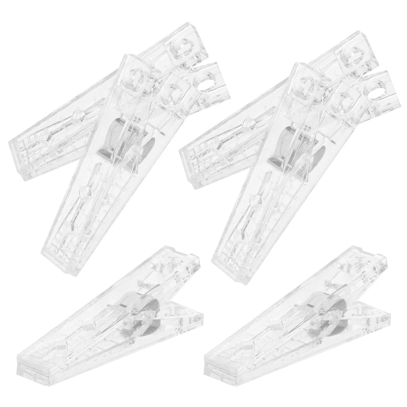 6Pcs Plastic Clips Reusable Sewing Clips for Crafts Quilting and Photos Portable Small Clamps for Home DIY Projects Anti-Slip