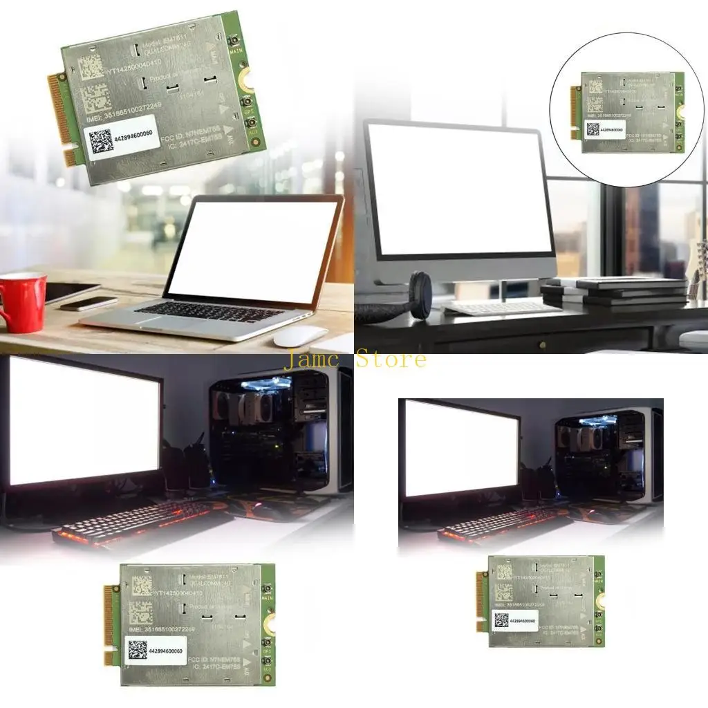 

LX0B 4G LTE Networking Card M.2 EM7511 Networking Module Supported LTE FDD LTE TDD 4G