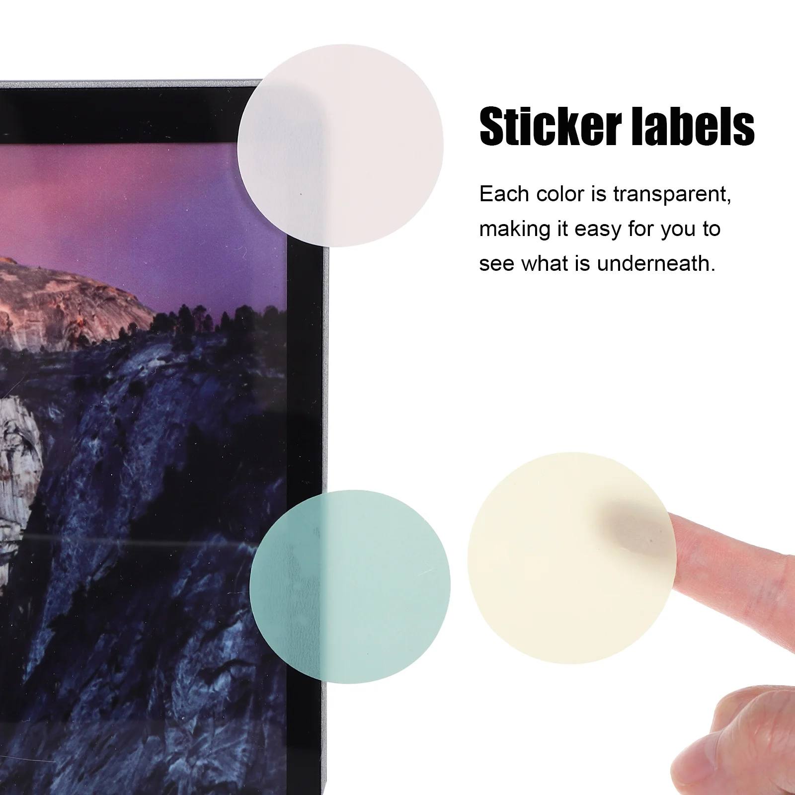 

8pcs Round Sticky Tabs Notes Translucent Page Markers Writable Book Tabs Easy Remove Index Flags Self-Adhesive Tab Markers