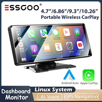 ESSGOO Wireless Carplay Dashboard Monitor 4.7\