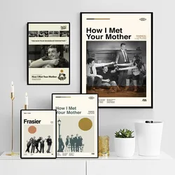 How I Met Your Mother Classic Movie Posters Vintage Room Bar Cafe Decor Nordic Home Decor