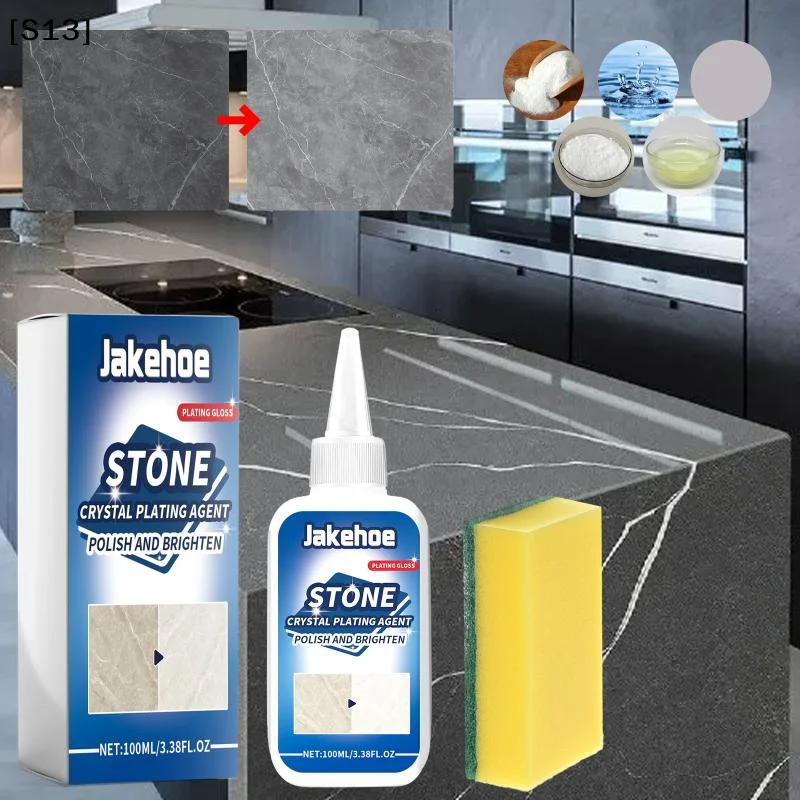 

Jakehoe Stone Crystal Plating Agent, Kitchen Tile Marble Surface Rejuvenation Repair Brightening Maintenance Cleaning Agent[Q]Q@