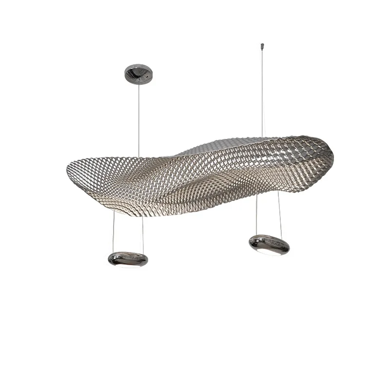 

Italian irregular restaurant chandelier designer modern minimalist creative model room exhibition hall art floating island