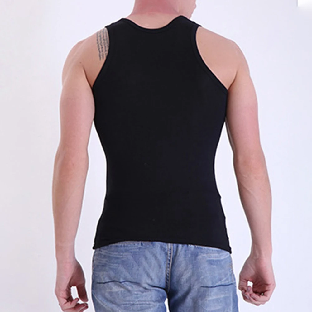 Hot New Stylish Comfy Fashion Mens T Shirt Tank Tops All Seasons Black Bodybuilding Crew Neck Vest Fitness Gray