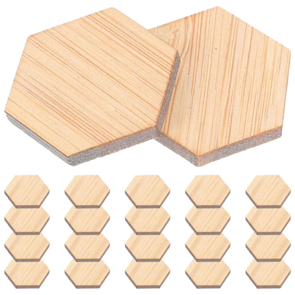 

48Pcs Mini Hexagon Decor Mini House Accessories Miniature Floorboard Layout Prop Simulation Flooring Decorative