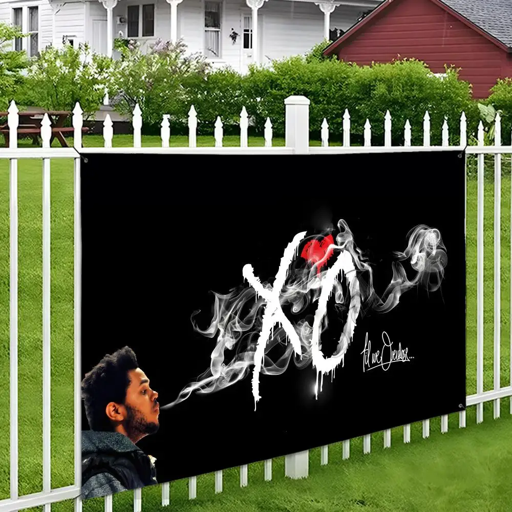 The Weeknd Flags Wall Hanging Tapestry Outdoor Decorative flag Background Blanket