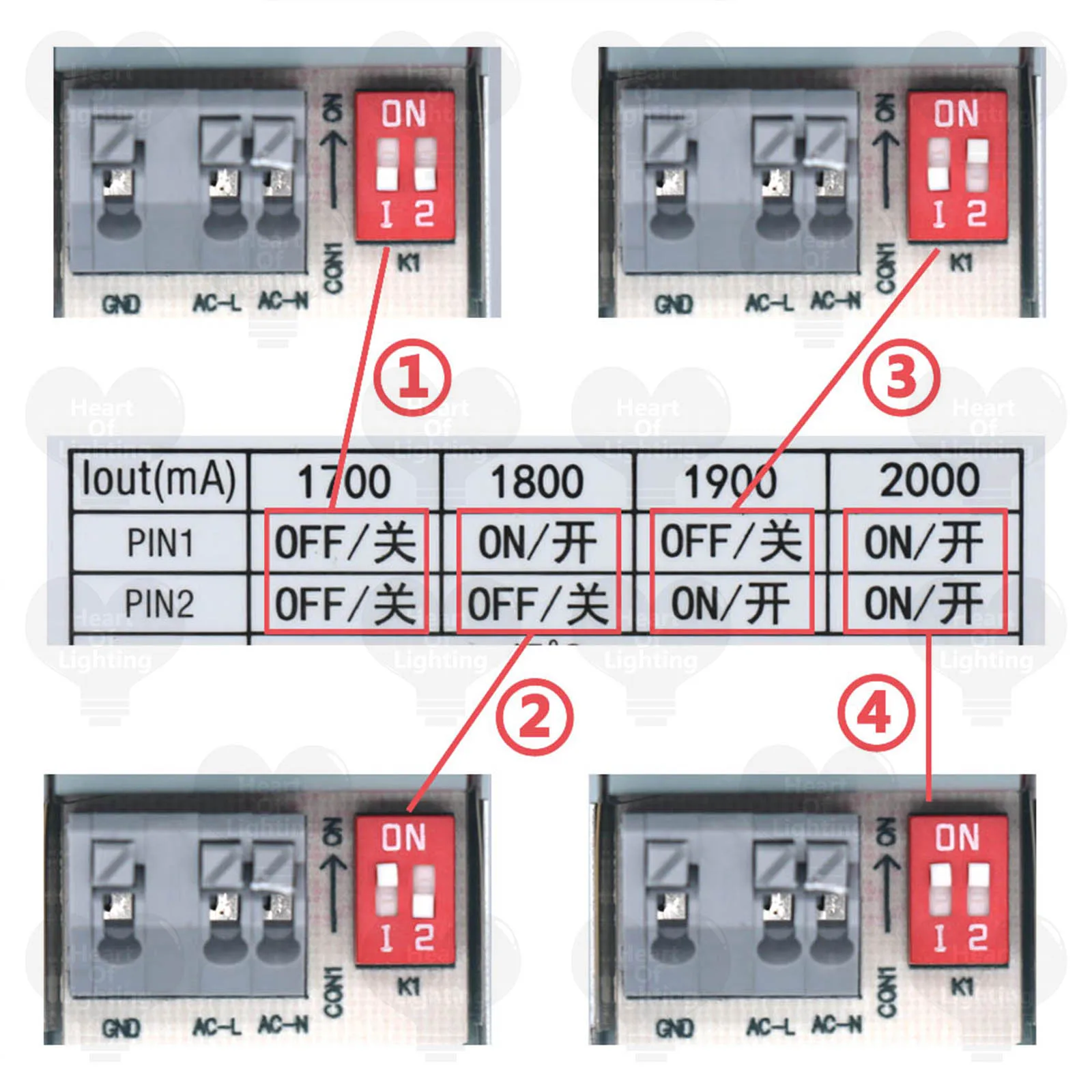 LED Power Supply DC33-42V Lighting Transformers AC220-240V Adjustable Constant current 1700mA 1800mA 1900mA 2000mA LED Driver