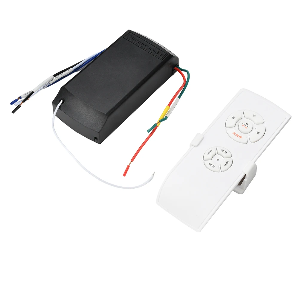 AC220-240V Mini Ceiling Fan Lamp Remote Control Kit Timing Control Switch Adjusted Wind Speed Transmitter Receiver