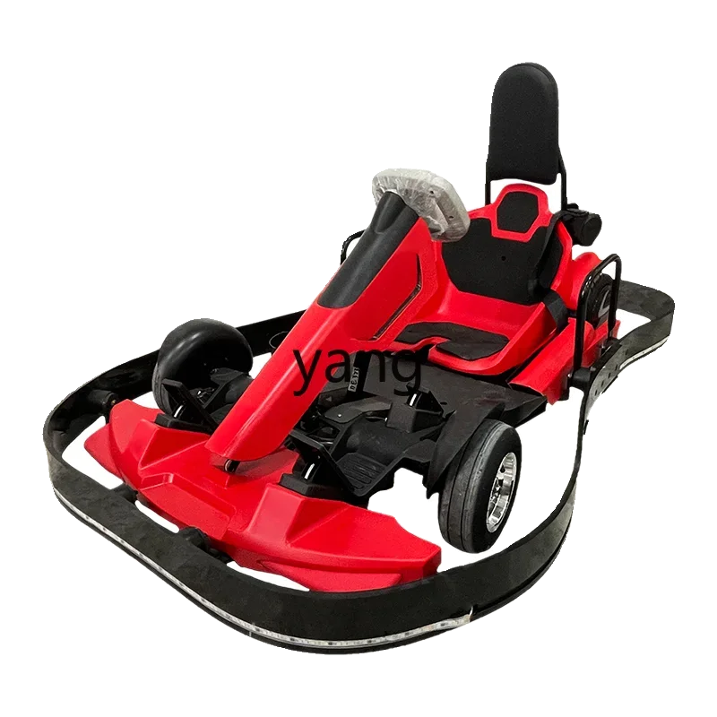 YJQ ملعب بلازا كارت كهربائي تجاري للأطفال البالغين بأربع عجلات سباق السيارات في الهواء الطلق