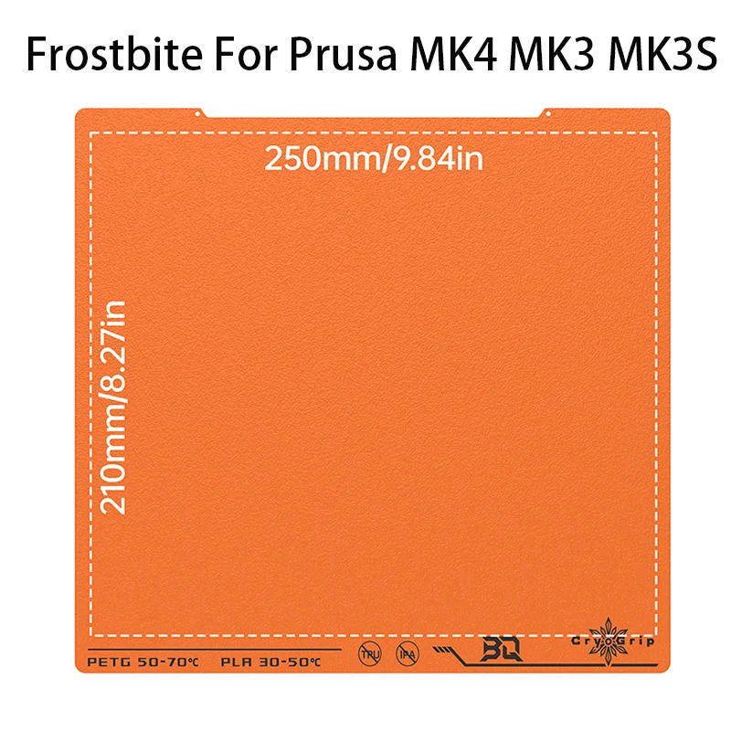 Płyta drukująca BIQU Panda CryoGrip Pro Glacier/Frostbite ze stali sprężynowej, dwustronna, teksturowana, do drukarek 3D BambuLab P1P P1S P2S A1 X1 — zdjęcie produktu 11