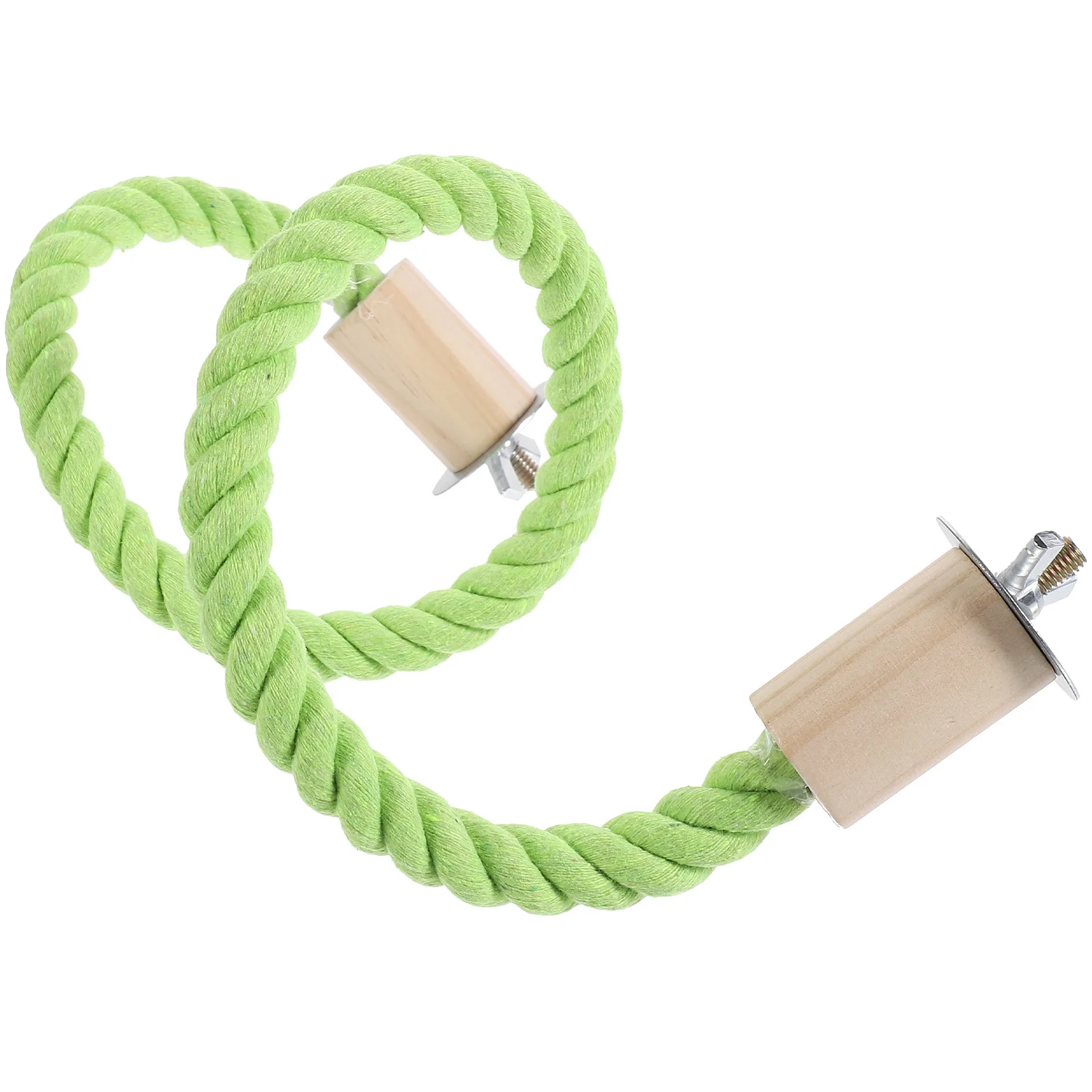 

Parrot Rope Perch Standing Swing Cotton Rope Hanging Bird Cage Accessory Chewing Climbing Stand for Small and Medium Birds