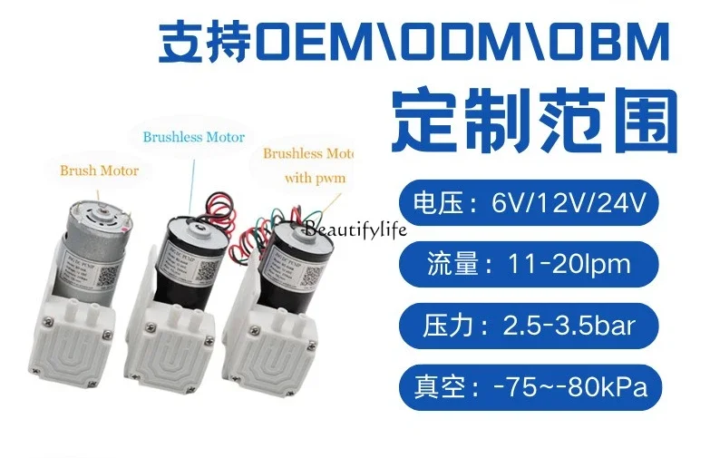 

2 Mini air extraction negative pressure pump factory electric silent small vacuum pump 12v pumping dual-purpose DC explosion-pro