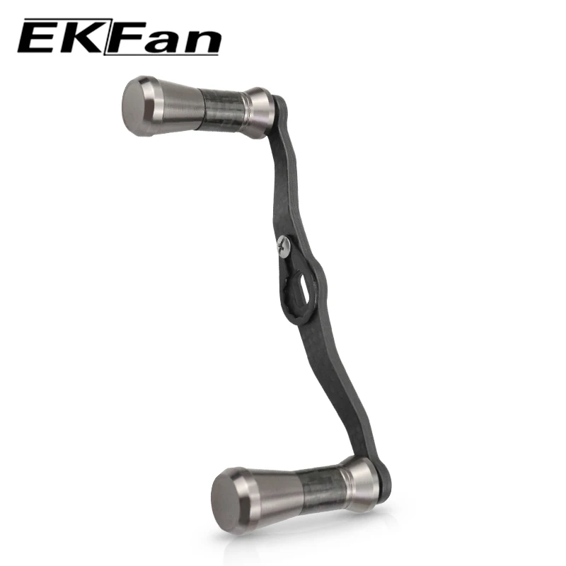 EKFan oferta specjalna kołowrotek Bastcast podwójne pokrętła uchwyty węglowe 8x5MM otwory 105MM długość DIY