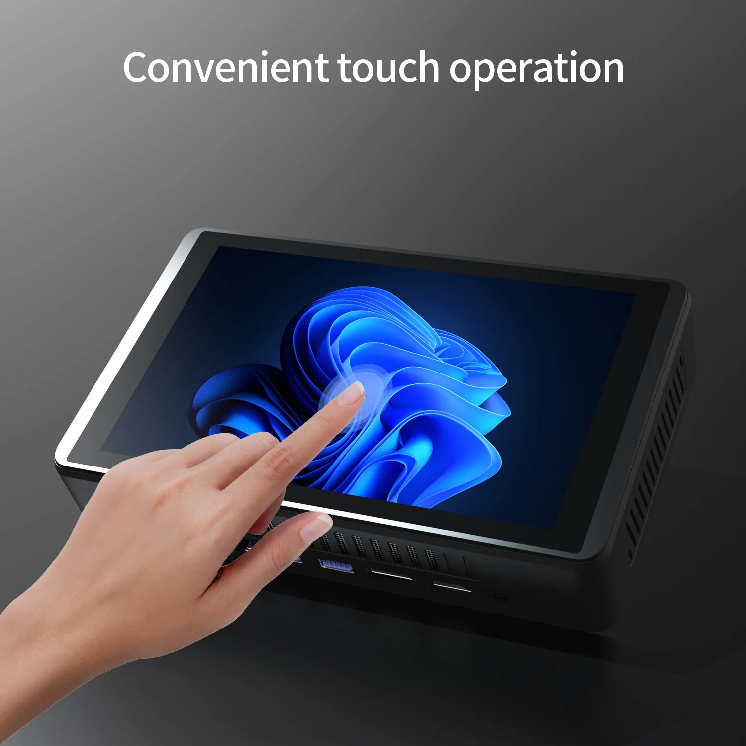 CPU Intel N95 Windows 11 mini pc with 8 inch touch screen DDR4 SSD