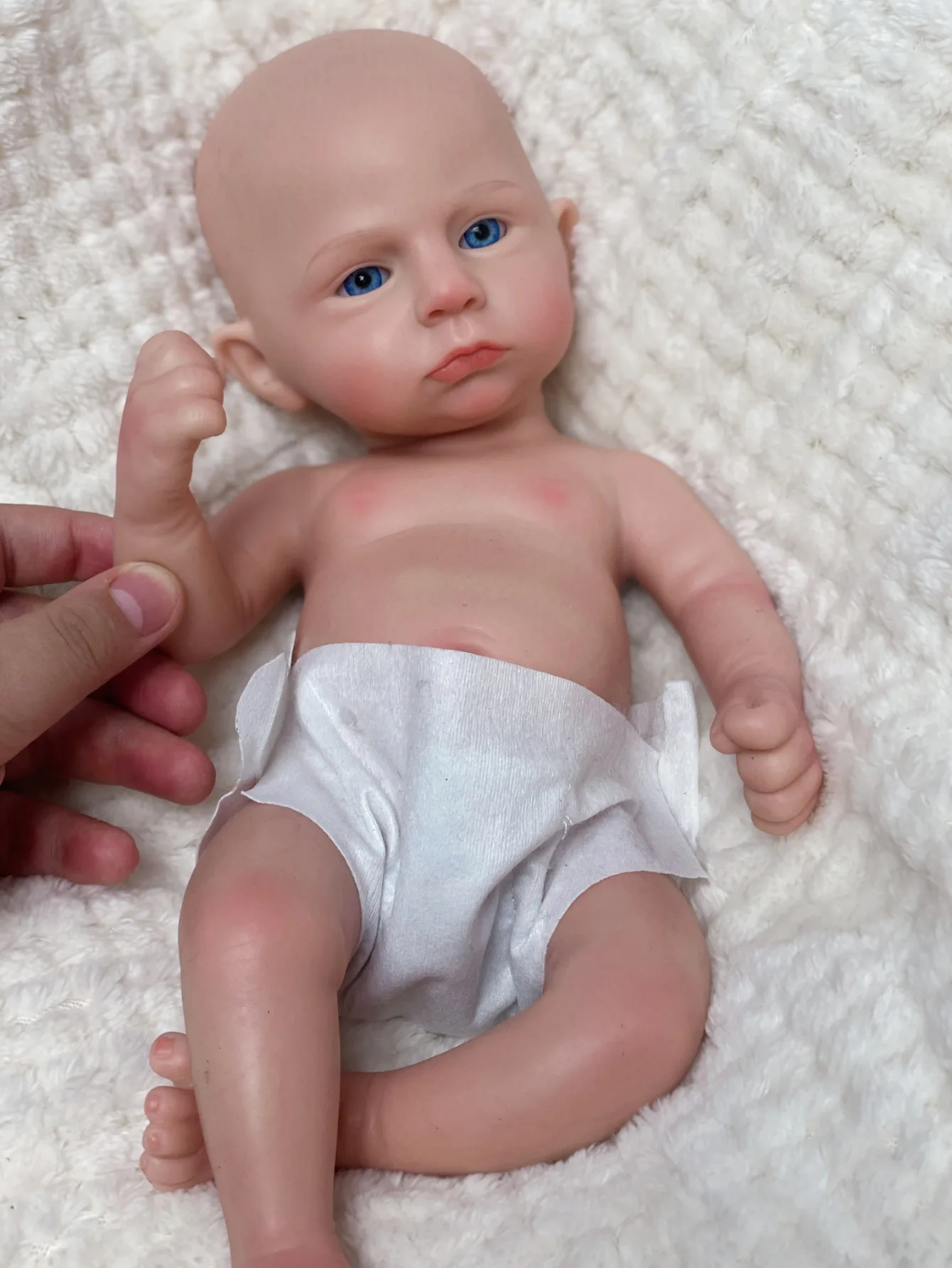 13 Inch Lifelike Silicone Reborn Boy Doll Handmade Bebe Newborn Baby Doll For Children Birthday Gifts