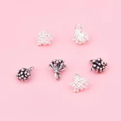 Dandelion pendant Beaded DIY handmade woven bracelet Necklace Bead S925 sterling silver jewelry Silver accessories Pendant