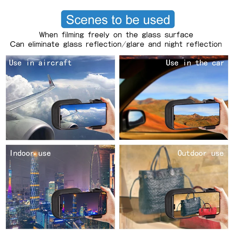 Universele Anti-Reflectie Camera Lenskap Voor Iphone 15/14 Samsung Android Telefoon Siliconen Lenskap Voor Foto 'S Door Glas