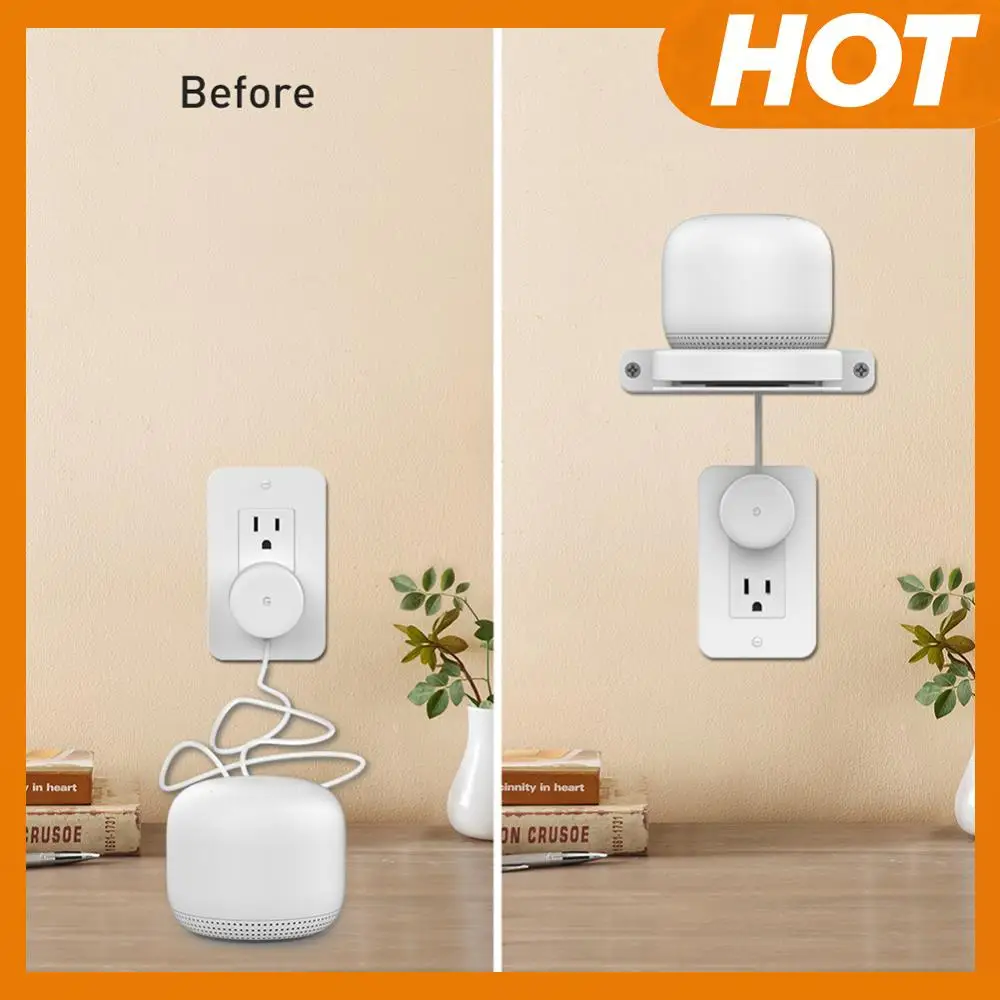 

1/2 шт. мини-настенный держатель динамика, кронштейн для управления кабелем для Google Home, мини-динамик, настенный кронштейн