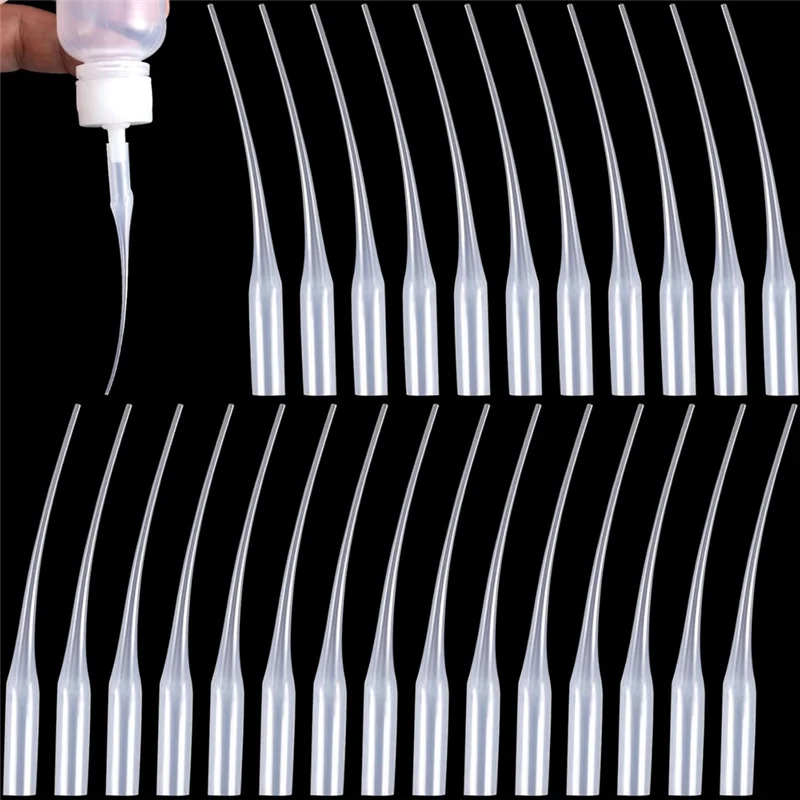 AEF7-300Pcs Glue Tips Compatible For CA, Plastic Precision Extender Applicator Dispensing Adhesive Micro-Tips For Bottle Glue