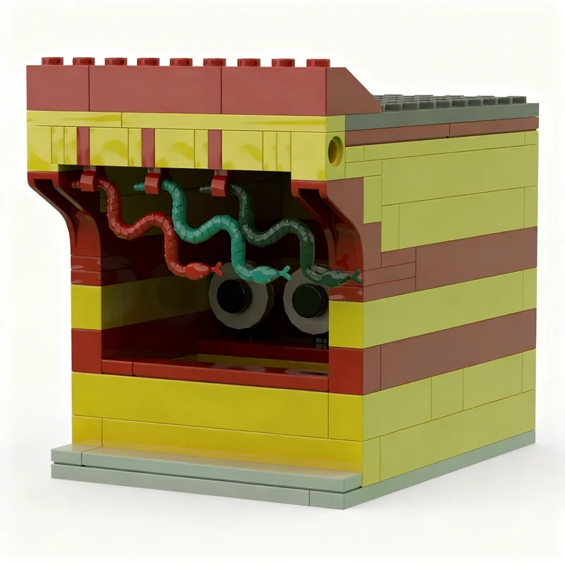 141 個 MOC ターゲット投げ遊園地ゲームクリエイターモデルビルディングクリスマスギフトブロック建築おもちゃクリエイティブアイデア