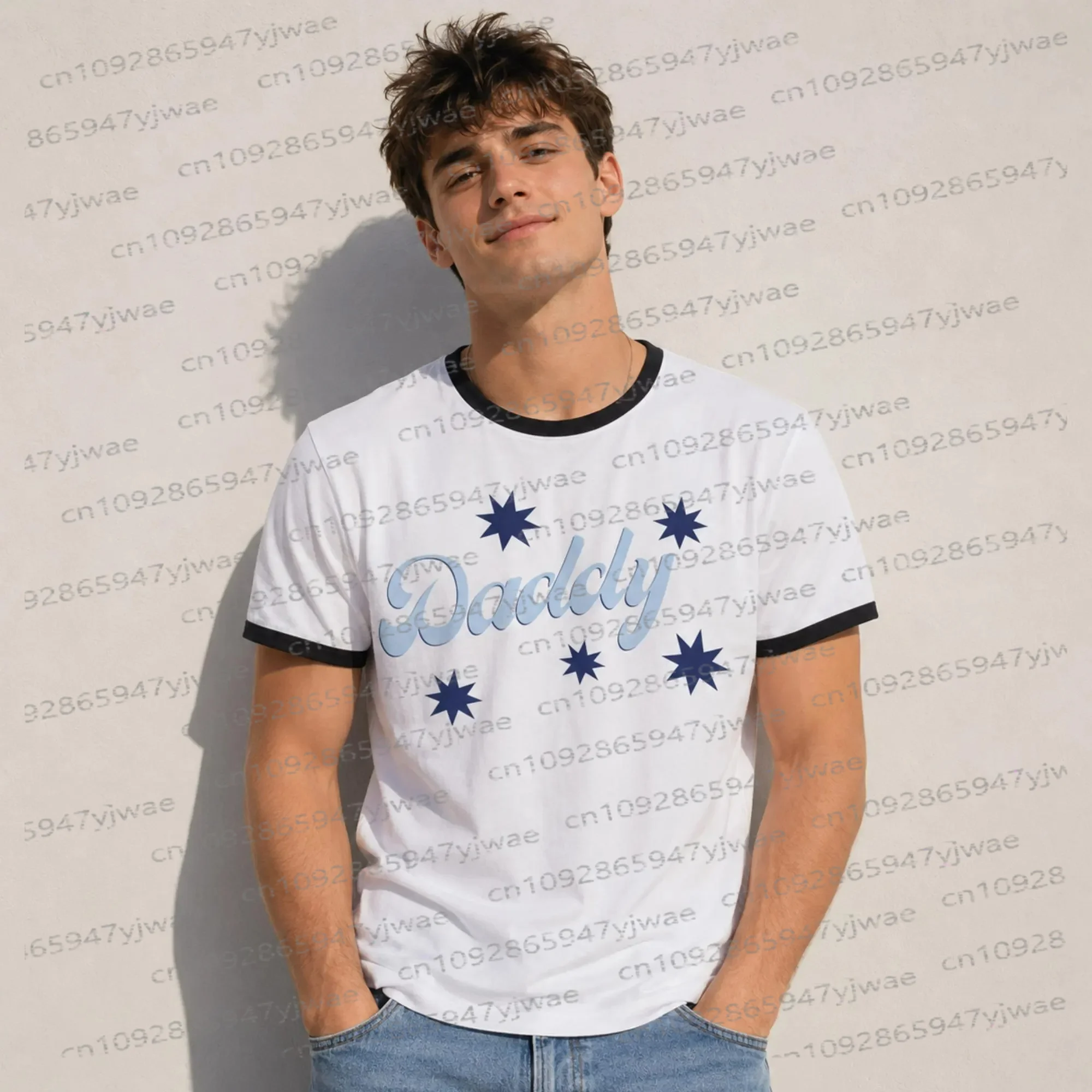 Dean Di Laurentis Daddy Ringer Tee Off Campus Hockey Romance Shirt BookTok Reader Geschenk Sommer Streetwear Y2k Damen Herren T-Shirt – Detail 6
