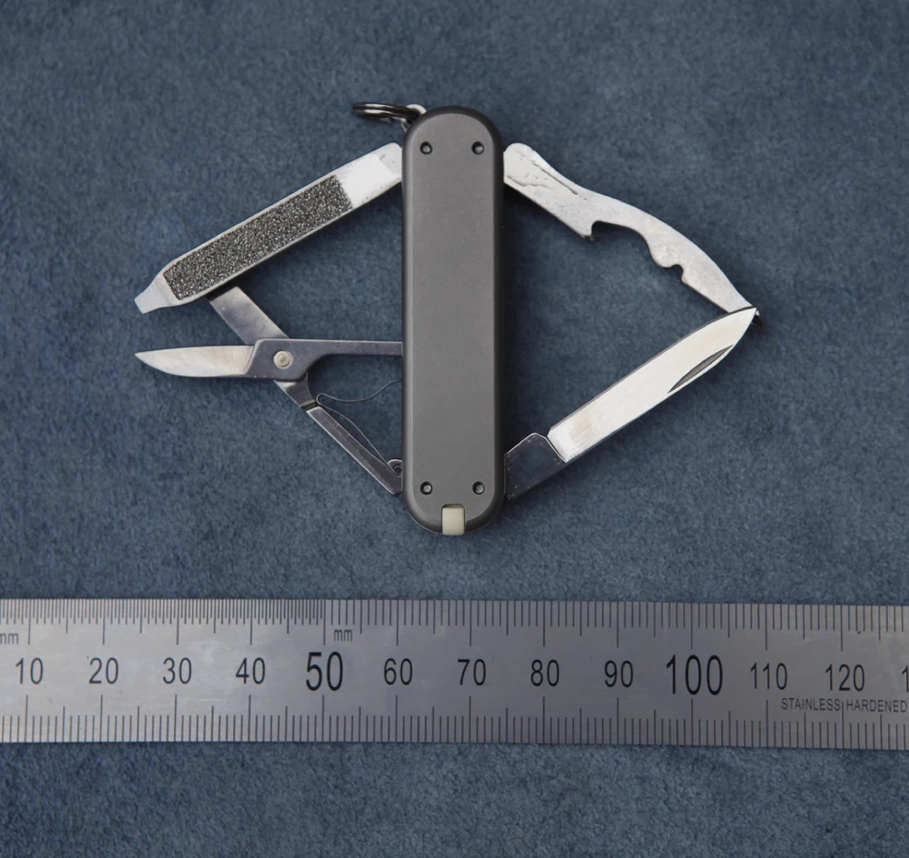 Hand  Made 58 SAK Modify Titanium Scales for 58mm Victorinox Swiss Army Rambler Knife MOD(KNIFE NOT INCLUDED)