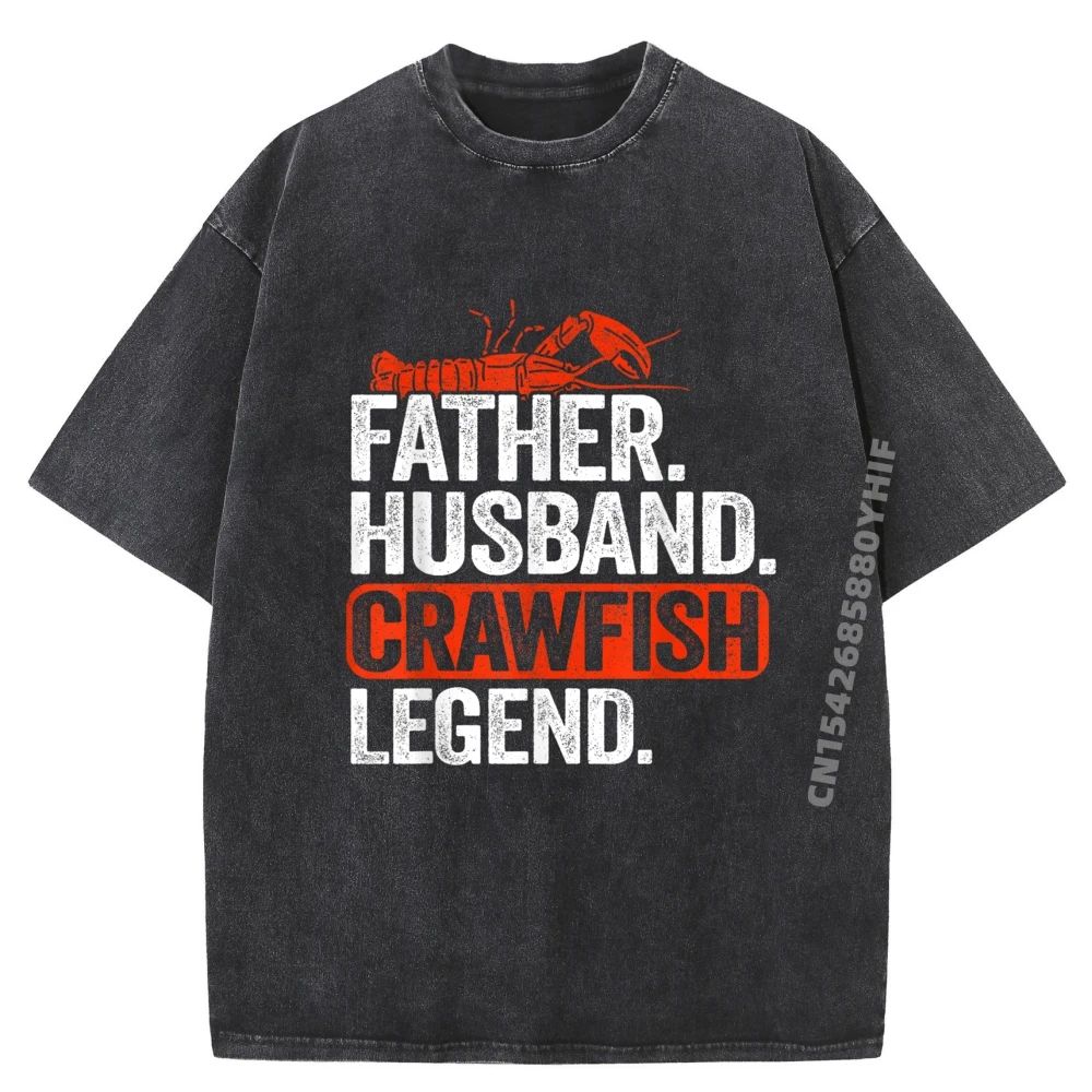 

Father Husband Crawfish Legend Crawdaddy Crayfish Crawfish Fall Clothes Aesthetic Men's Shirts EU SIZE Washed Shirt