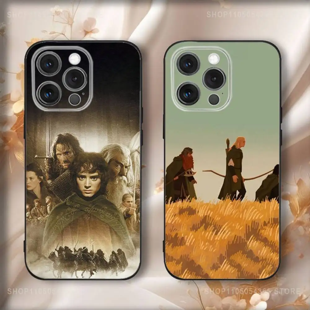 

The L-Lord OF the R-Rings Phone Case For iPhone16,15,14,13,12,11,Pro,Max,Plus,X,XS,SE4,E,Mini,Soft Black Case