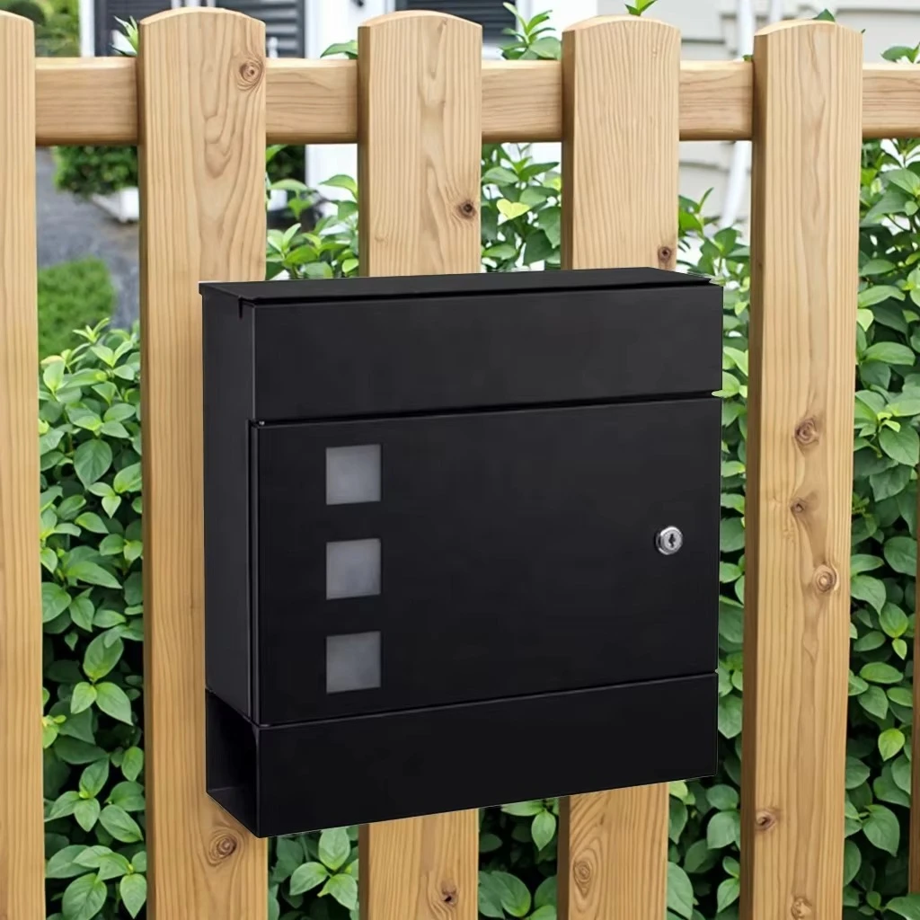 Modern Custom Newspaper Waterproof  Postbox Letter Wall Mounted Package Drop Box and Masonry Mailbox High Security Anti-Theft