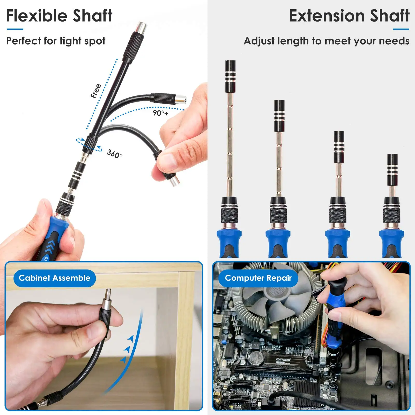 Set di cacciaviti di precisione per elettronica da 142 pezzi con Kit di strumenti di riparazione magnetica a 120 bit per iPhone, MacBook, Laptop,