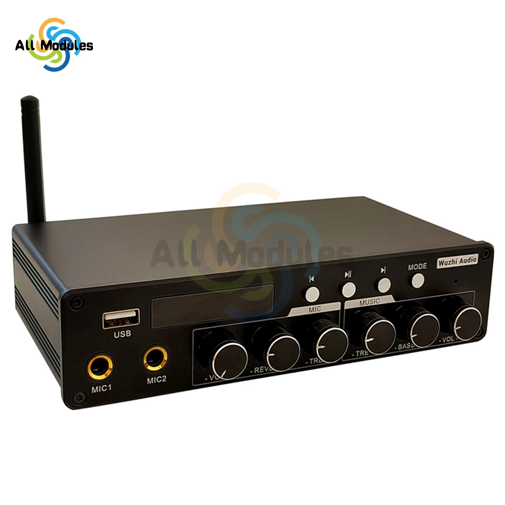 

TPA3116D2 Bluetooth Amplifier DC 12-24V 200W Digital Audio Power Amplifiers ZK-A1200 for Home Theater Theater Ktv
