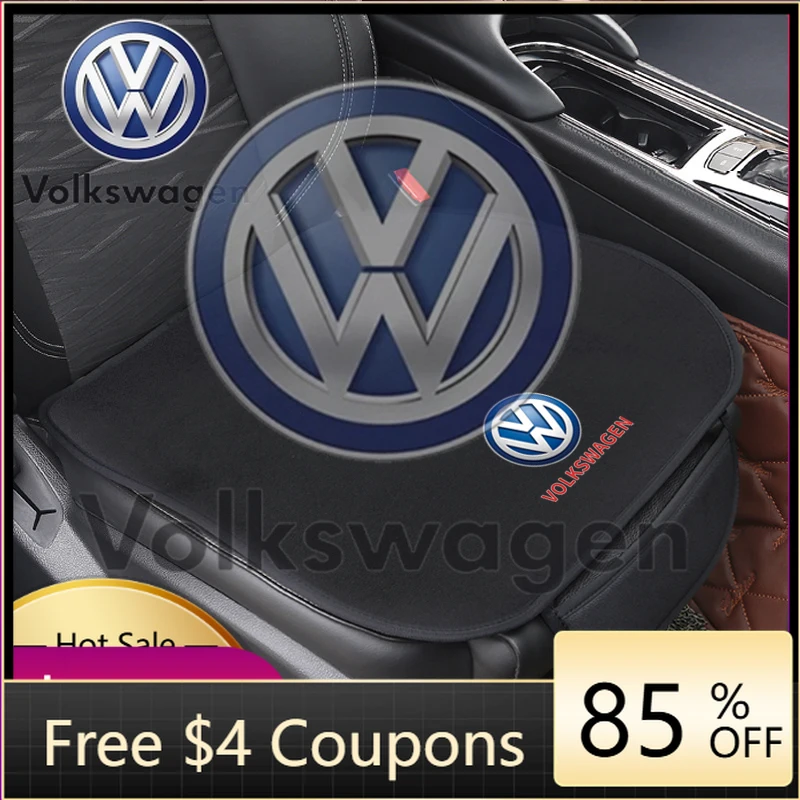 

Car Sticker 2026 Hot Styling Mouldings For VOLKSWAGEN VW Car Seat Cushion Non-Slip Cover Ice Silk Velvet Plush For VW Volkswagen