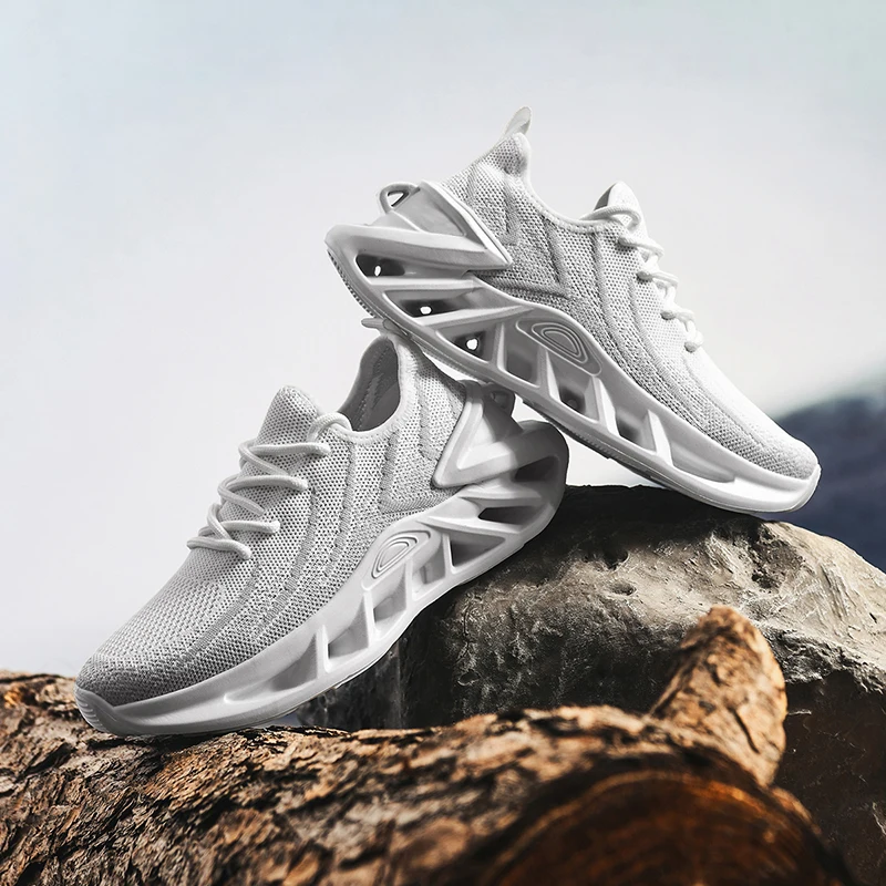 Outdoor Sneakers Breathable Women Men Running Shoes Casual Sneakers Mesh Lace Up Lightweight Gym Athletic Tennis Shoes EU 37-45