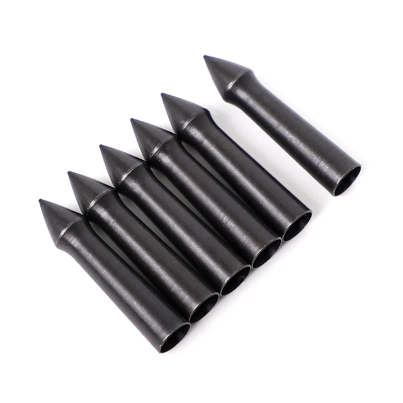 6/12/24pcs  Archery  Arrow Tips Point 65/100Grain Arrow Head For OD7.4mm carbon fiberglass aluminum Arrows Accessories