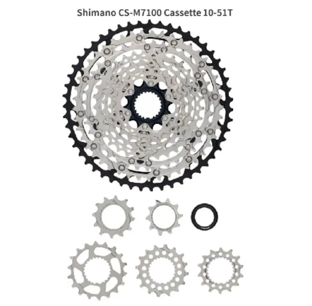 Deore SLX M7100 12 Speed Mountain Bike Flywheel 12V Variable Flying 12S 10-51T 10-45T CS-M7100 Micro Spline Cassette-SHIMANO image 3
