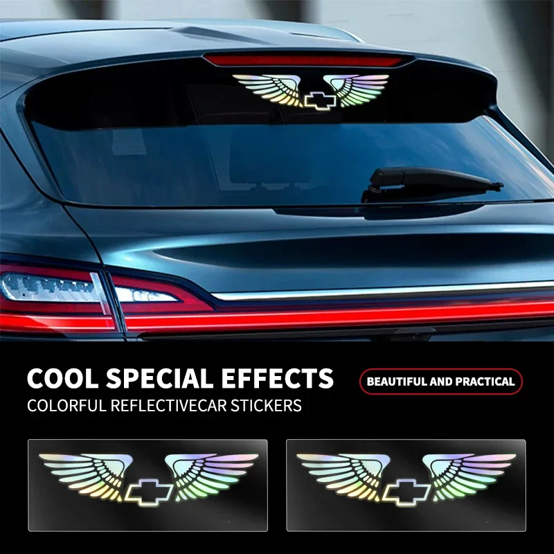 

Логотип автомобиля, декоративные красочные лазерные светоотражающие водонепроницаемые наклейки для Chevrolet Cruze Captiva Trax Malibu Tahoe Equinox Impala