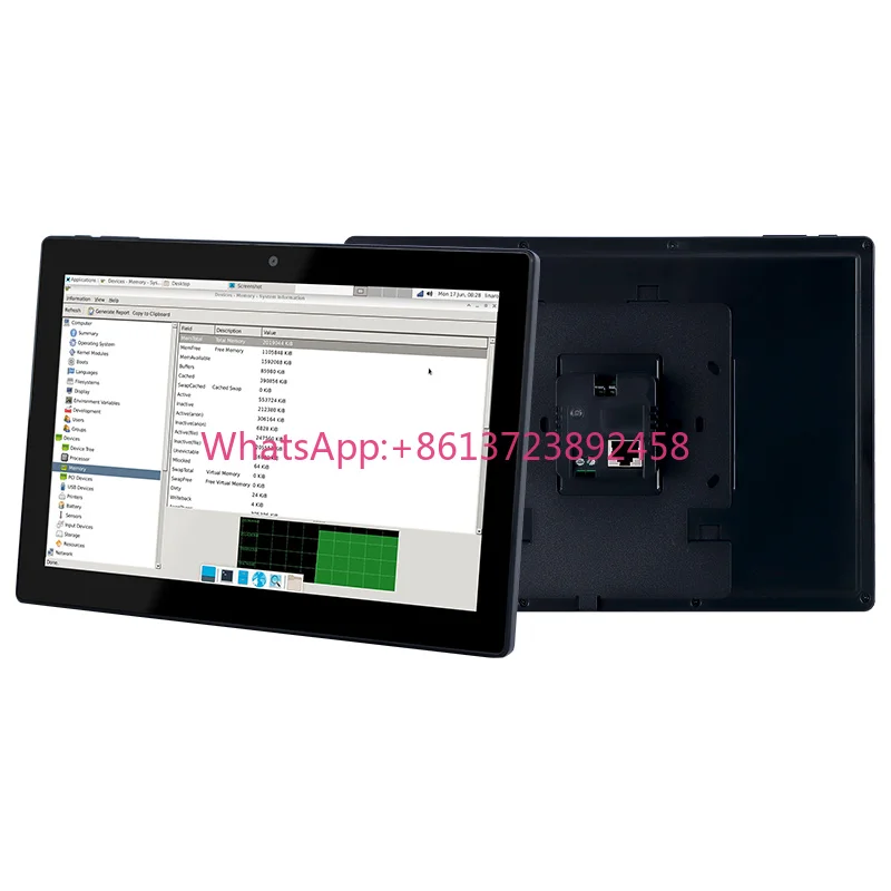 Sunworld YC-SM1011 Smart Home Automation 10-Inch Electric In-Wall Tablet PC Linux Debian Plastic Bar Design IPS Display 2GB/16GB