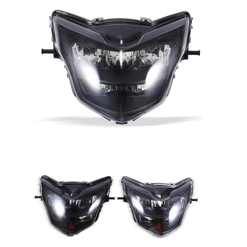 Motorcycle Headlight Fairing Headlight Mask for LC135 V2-V6 Motocross Headlight LED 12V 35W Smoked Shell Cover