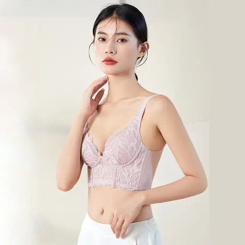 Comfortable Breathable 100% Mulberry Silk Bra for Women Wireless Push-Up Lingerie Anti-Sagging Underwear
