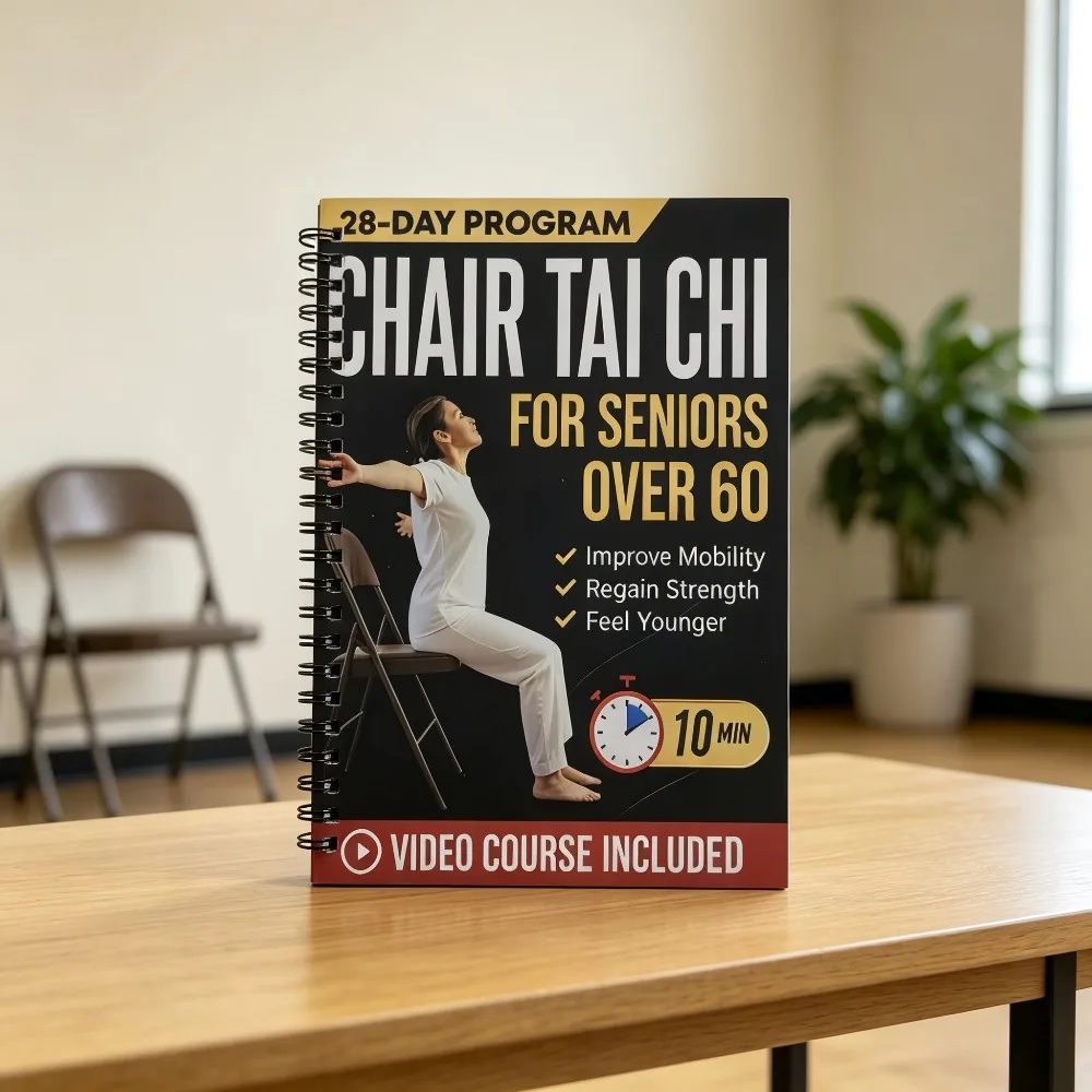 Chair Tai Chi For Seniors Over 60 English Elderly Readers Spiral Book 28-Day Chair Exercise Guide Improve Mobility Free Shipping