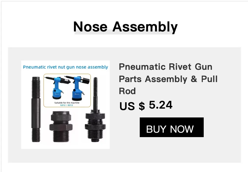 Pneumatic Rivet Nut Gun Industrial Automatic Hydraulic Pull Rivet Nut Tool Pneumatic Riveting Gun Set M3-M12