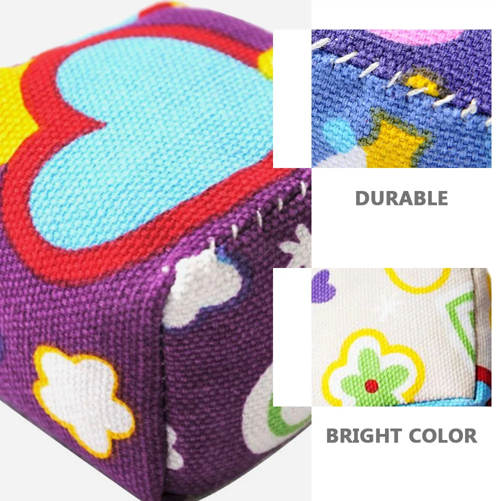 3Pcs Plastic Sandbags Bright Colorful Supple Children's Outdoor Indoor Sports Games Supplies for Coordination Kids Sandbag
