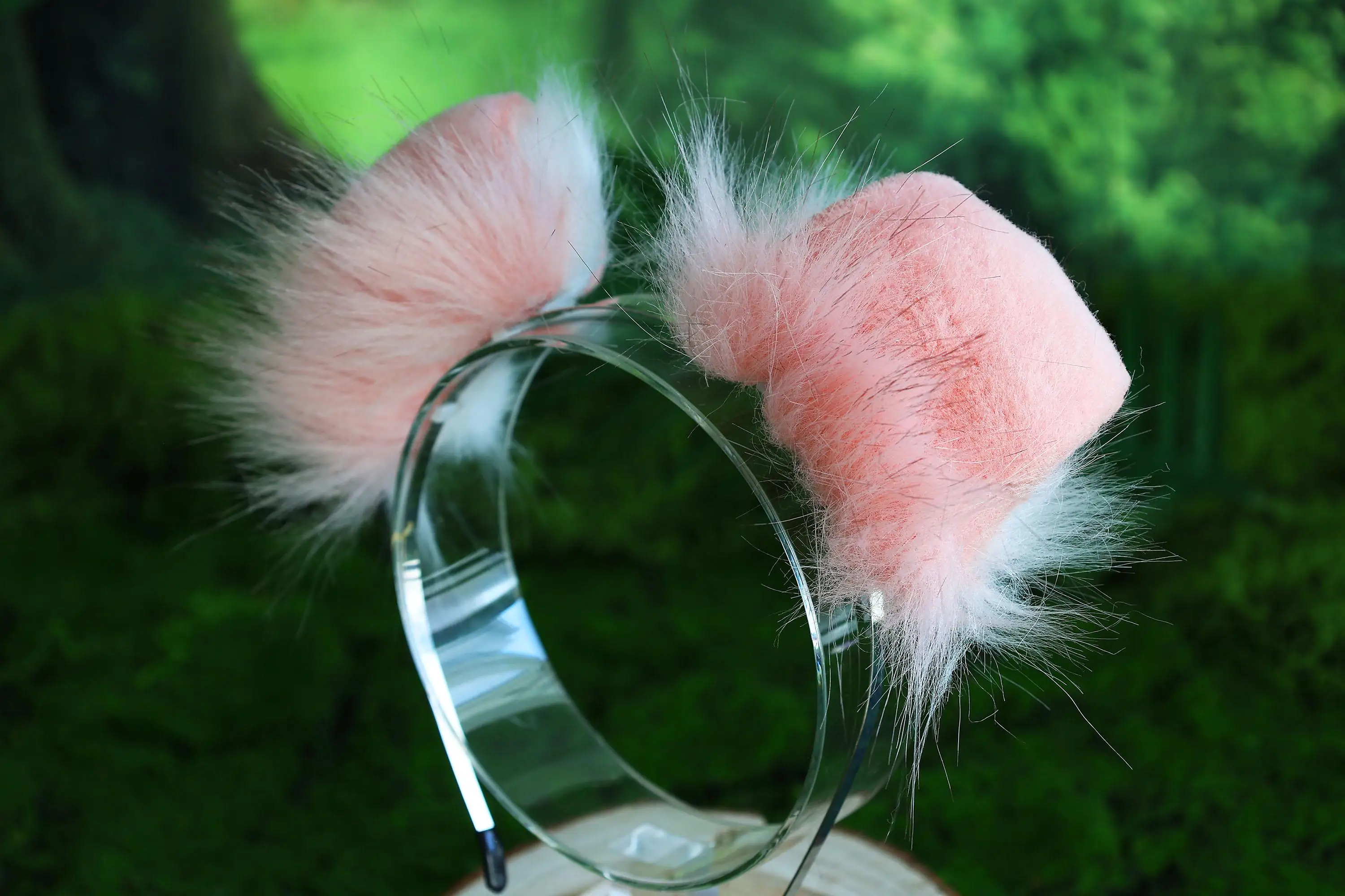 Cute dog ears and tail set, dog cosplay costume, animal ear headband, faux fur tail, Halloween accessory, anime convention 5