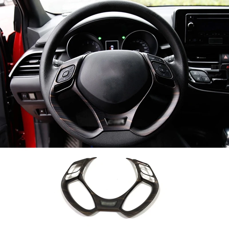 Car interior supplies Center shifter panel Steering wheel trim frame For Toyota CHR IZOA 2017- 22 Roof reading lamp trim cover