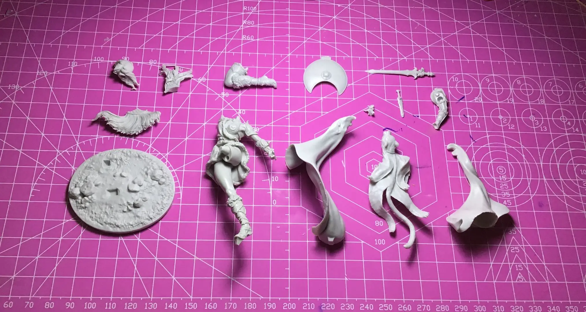 1/24เรซินรูป GK,ประกอบและ Unpainted Kit