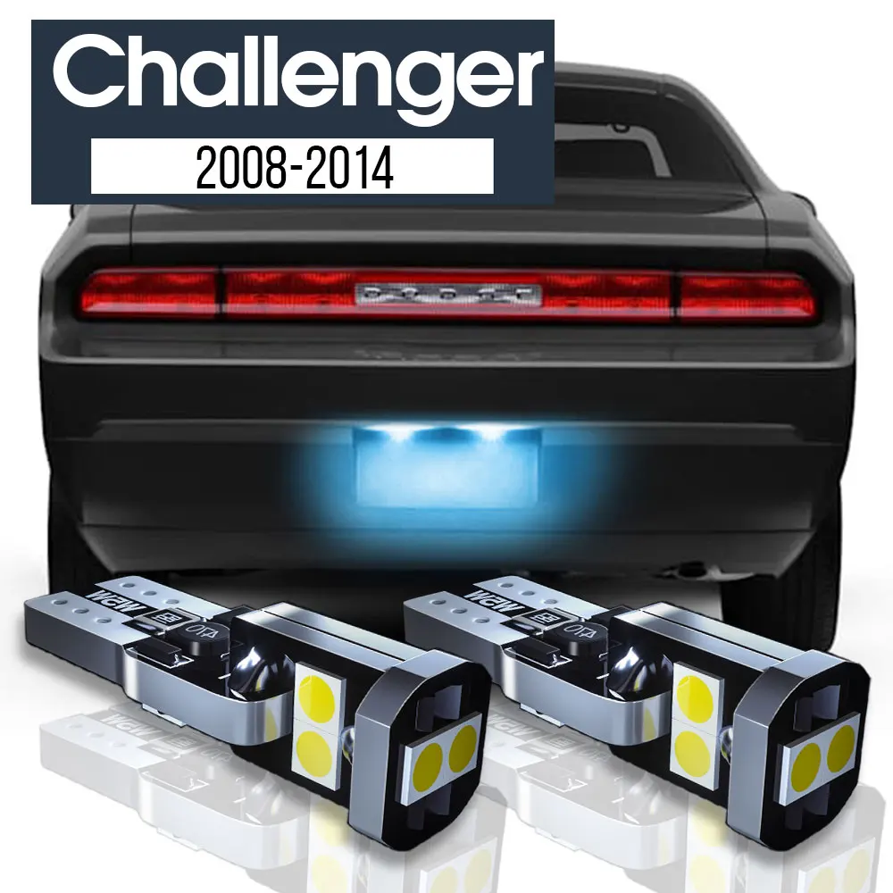 

2pcs LED License Plate Light Lamp Canbus Accessories For Dodge Challenger 2008 2009 2010 2011 2012 2013 2014