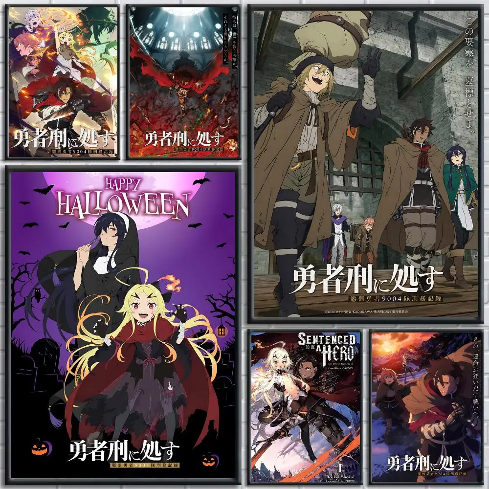 Fantasy Anime Sentenced to Be a Hero Poster HD Self-Adhesive No Residue After Removal Ideal for All Kinds of Wall Decor