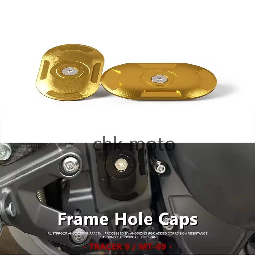 

2026 For Yamaha MT09 SP Tracer 9 GT Frame Hole Cover Caps Plug Decorative MT-09 SP XSR900 Tracer9 GT Motorcycle Frame Cap Plug