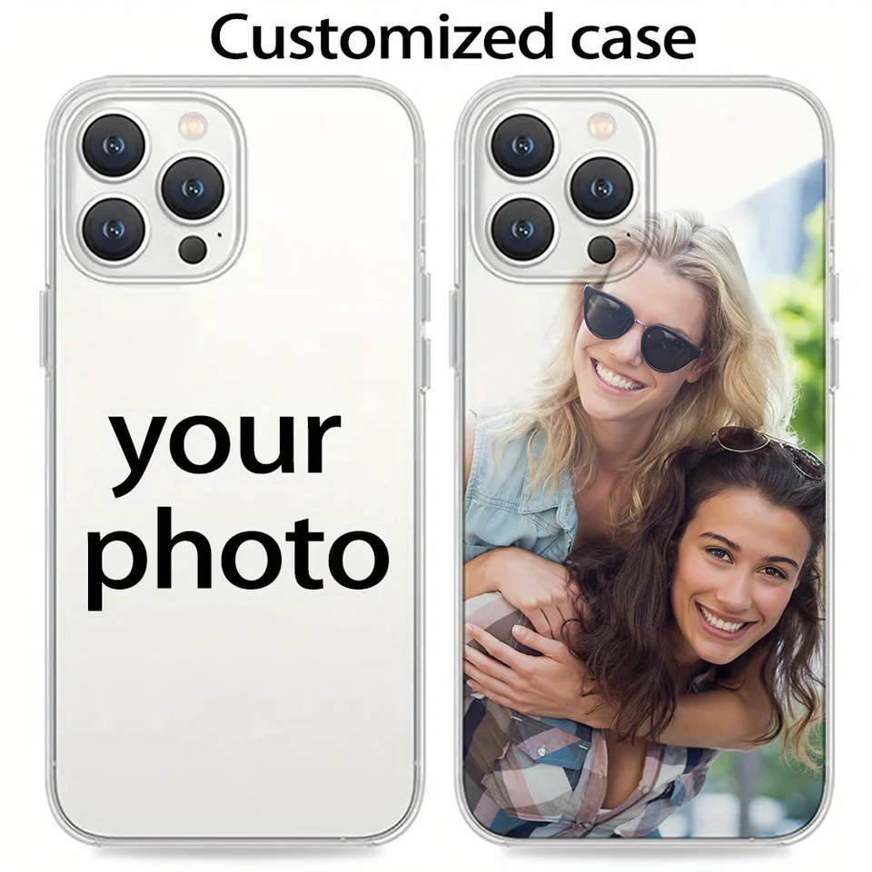 Funda de TPU personalizable con fotos para iPhone 17 16 16e 15 14 13 12 11 Pro Max Mini SE 2020 2022 XS XR 6 6s 7 8 Plus Air 6